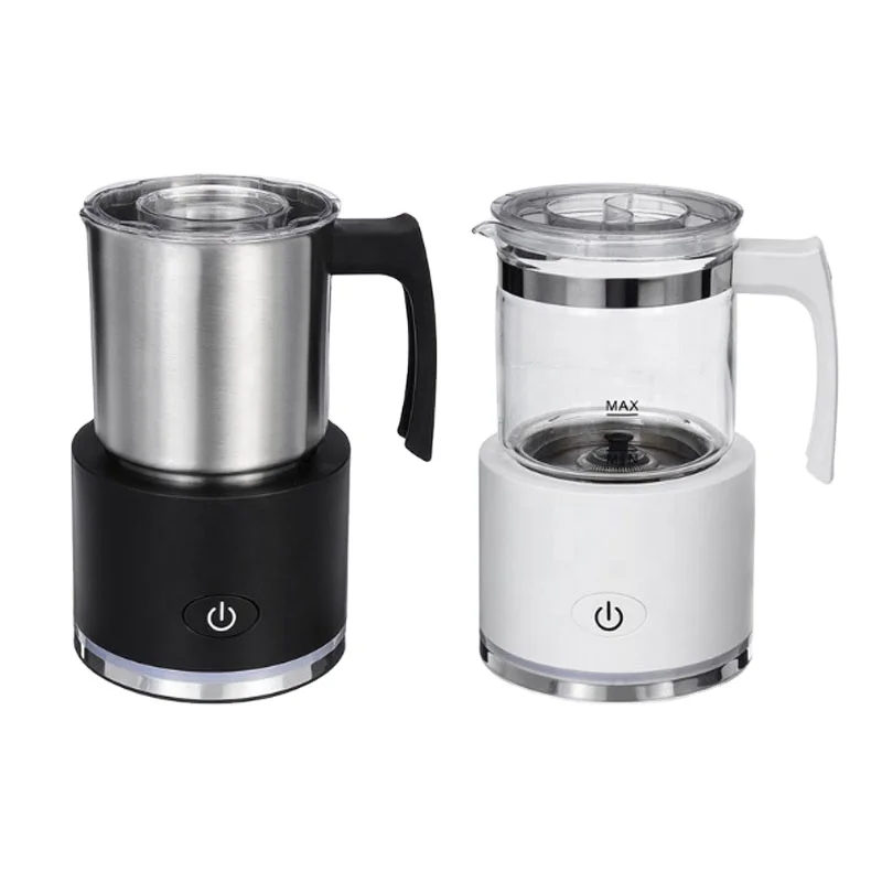 

Silent Operation Stainless Steel Electric Milk Frother Soft Foam Maker Hot & Cold USB Powered Automatic Frother
