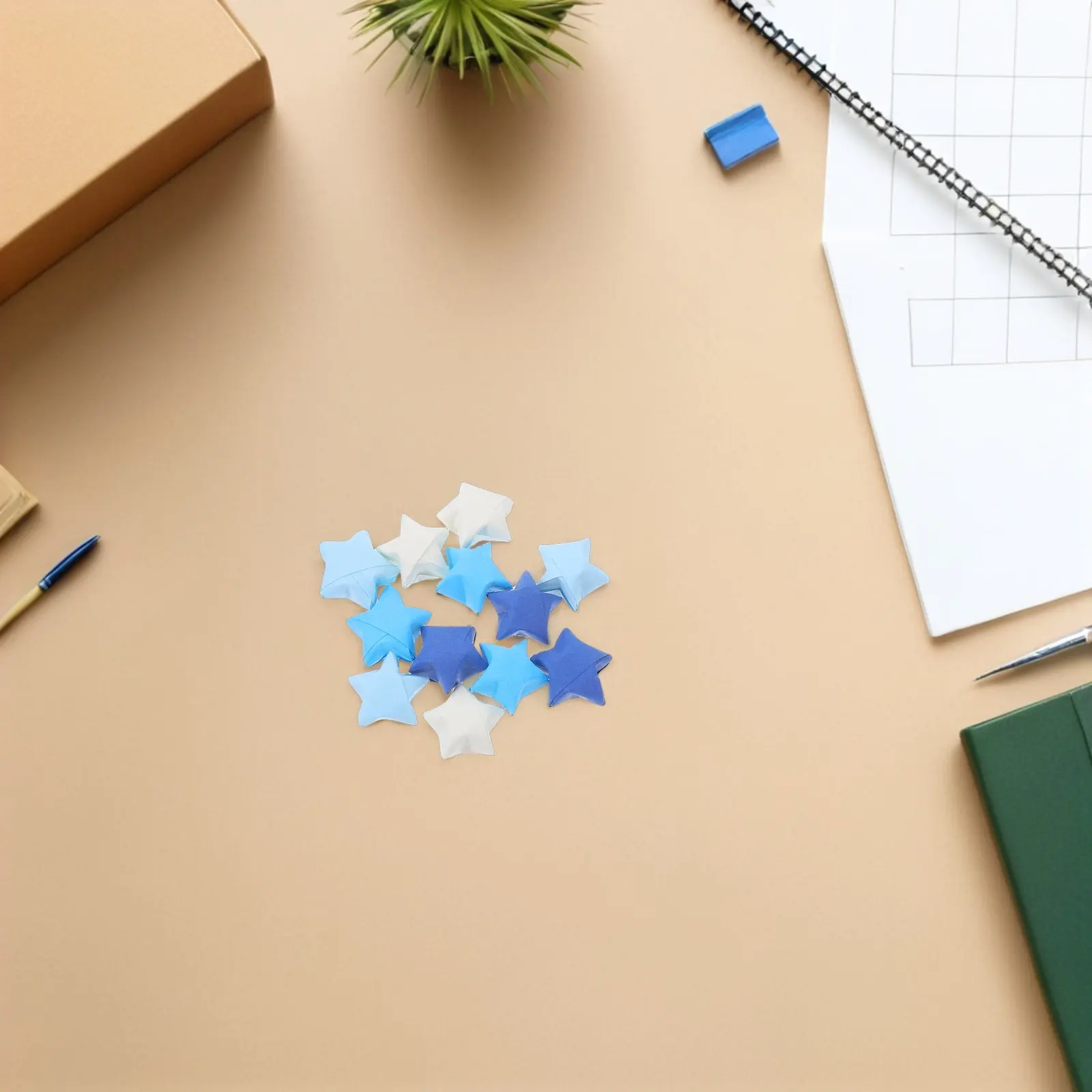 4050Pcs Gradient Color Origami Star Paper Double Sided Strips Lucky Star Paper DIY Craft Sheets Pastel Iridescent Home Decor