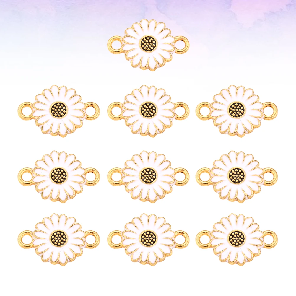

10 Packs Pendant Alloy Double-head Connector Charms Jewelry Making DIY Accessories