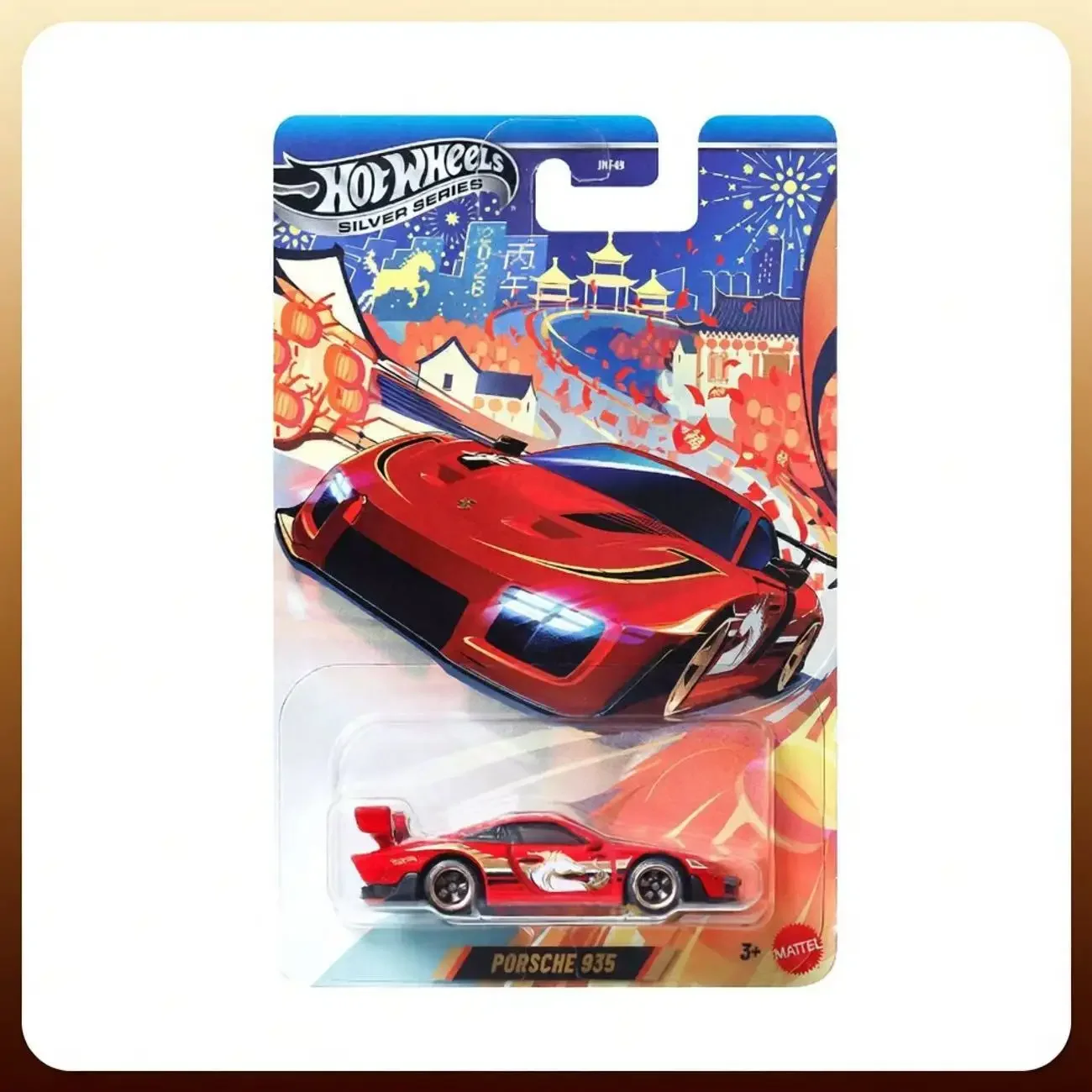 New Hot Wheels Porsche 935 Year of the Horse Special Edition Track Alloy Car Diecast Car Model Toys Boy‘s Toy Car Model - view 6