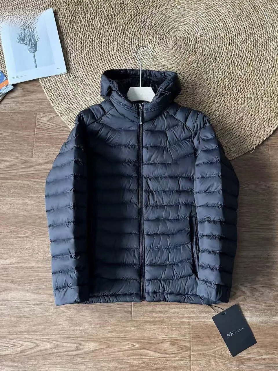 

Winter Thiened Fce Lined Hooded Cotton Jaet Outdoor Climbing Warm Youth Casual Stand Fit Polyester Fabric Men's Coat