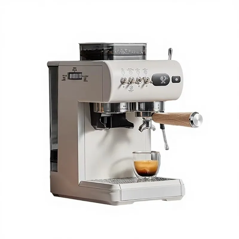 Standard Integrated Grinding and Cold Brewing Milk Frothing Semi-automatic Espresso Machine at Room Temperature