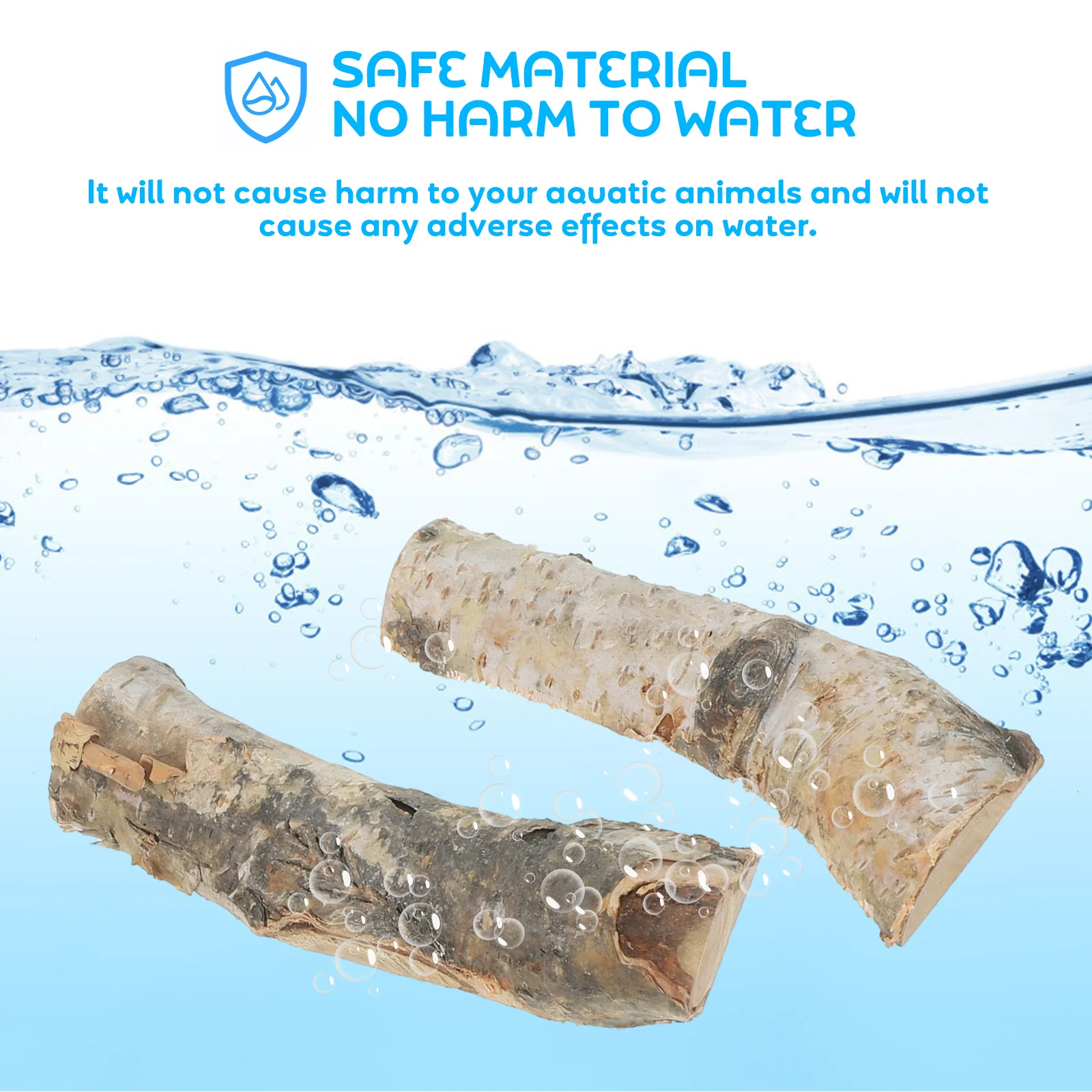 

Xmas Party Wood Pieces 8Pcs Small Christmas Logs Natural Blocks for Fish Tank Decor Diy Craft Photo Props Gifts