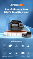 hd sony lens Sensor 3840*2160P 4K+2K dash cam doble camara front and rear car dvr dual lens dash camera wifi gps 4k dashcam