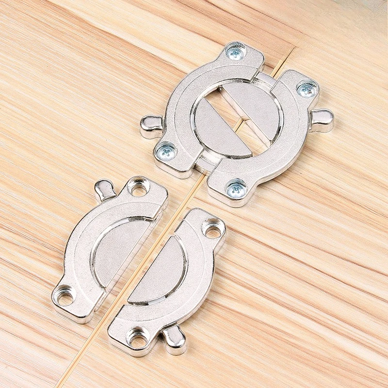 Thickened zinc alloy desktop combination wooden board connector desktop splicer folding table splicer flat assembly