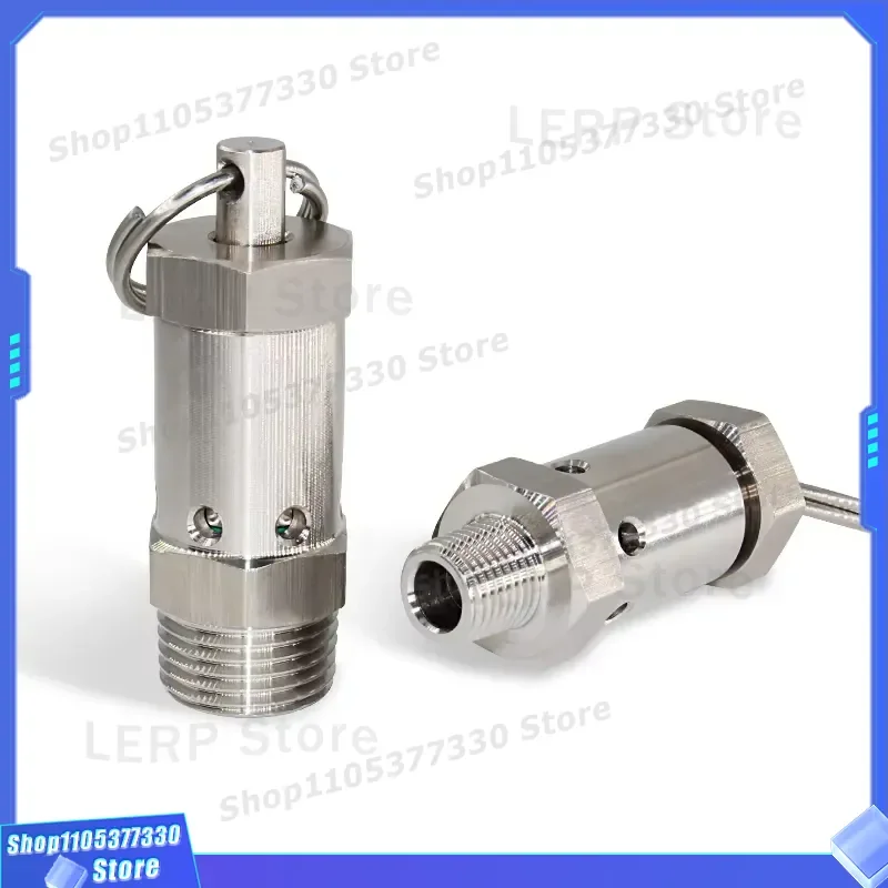 High Temperature Steam Pressure Relief Valve Fluororubber Corrosion Resistant Safety Valve For Air Compressor Accessories