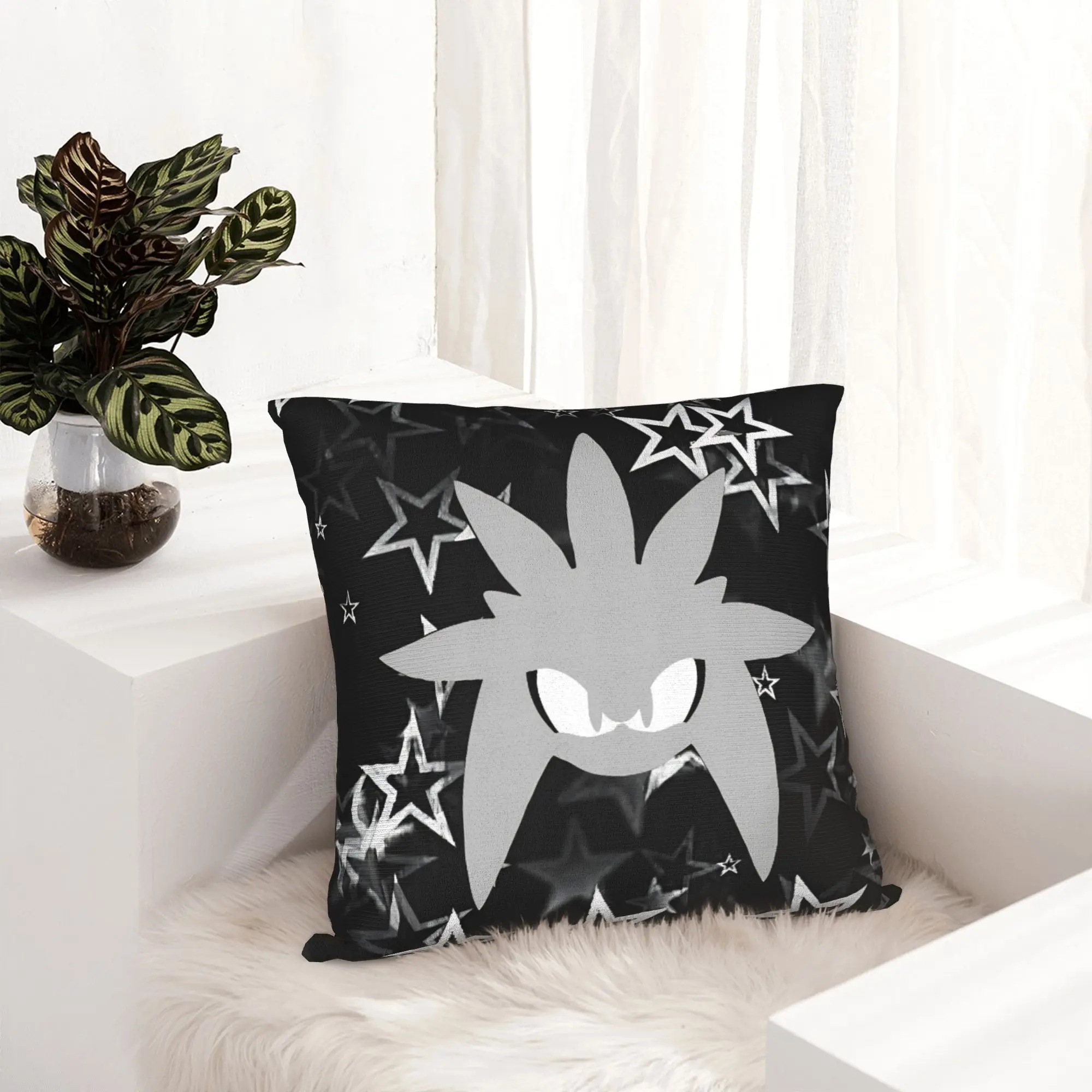 Shadow The Hedgehogs Pillowcase Printing Cushion Cover Decorative Cartoon Pillow Case Cover Home Zipper