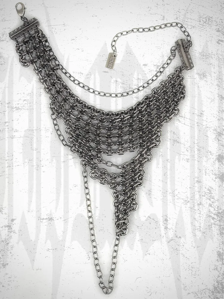 قلادة ZHUHE المقطوعة بشكل غير منتظم على طراز Cyberpunk هي إكسسوار مجوهرات لكل من النساء والرجال كهدية للحفلات #6