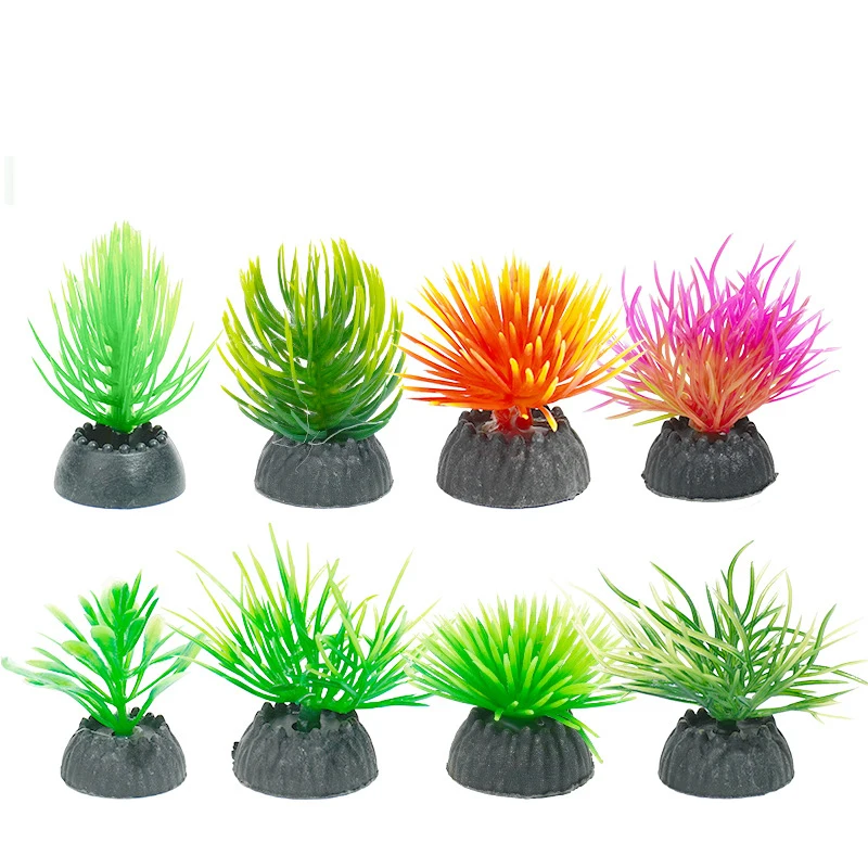 10PCS Simulation Wasser Gras Künstliche Aquarium Algen Dekor Pflanzen DIY Ornament Aquarium Landschaft Zubehör