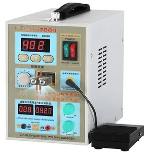 SUNKKO 788H Double-fulse Micro-computer Spot Welding Charger Lithium Battery Assembly Testing Stations