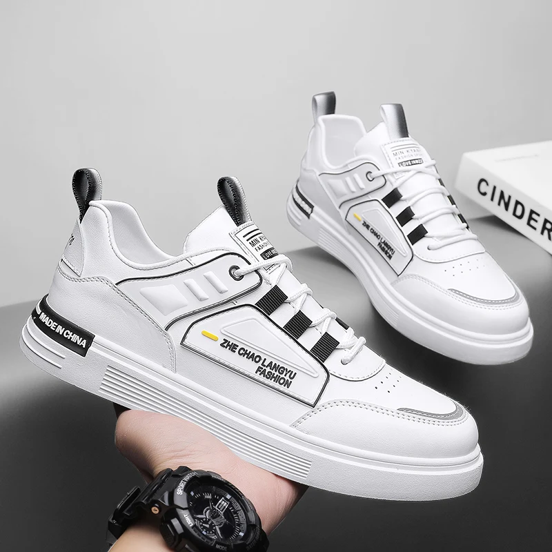 

2023 Men Shoes Male White Sneakers Breathable Board Sneakers Chaussure Homme Men Sneakers Zapatos De Hombre Dropshipping