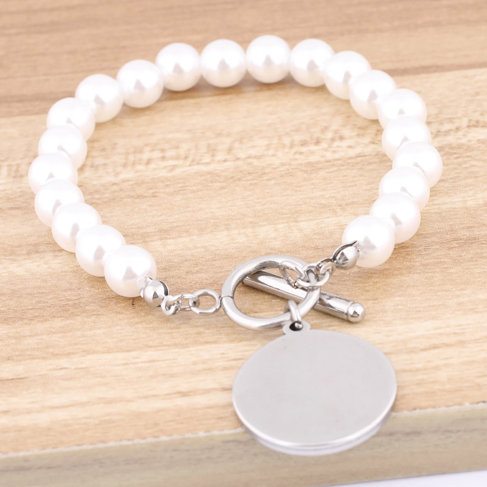 3pcs Stainless Steel Pearl Bracelet Base Blanks 20mm Cabochon Bracelets Bezel Setting Trays Diy Jewelry Making Kit Accessories