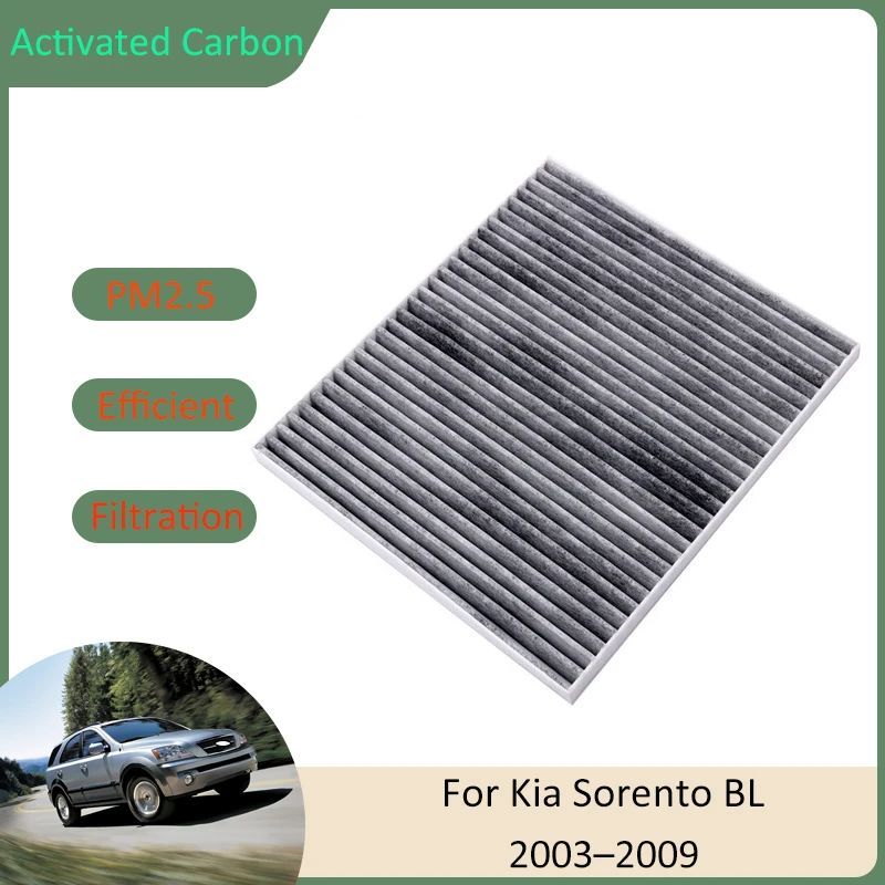 Air Conditioning Filter For Kia Sorento BL Naza MK1 2003 2004 2005 2006 2007 2008 2009 2010 97133-2F000 Activated Carbon Parts