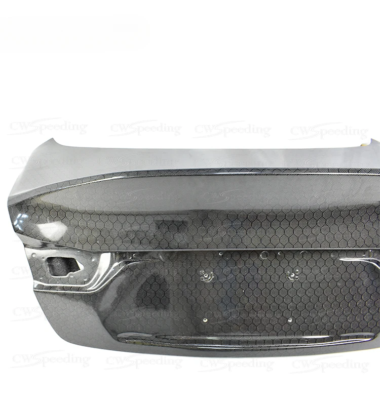 CUSTOMIZE CLS STYLE CAR TRUNK HONEYCOMB CARBON FIBER REAR TRUNK BOOT LID FOR INFINITI Q50 REAR TRUNK BODY KIT