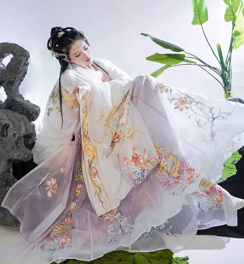 Hanfu Dress Men&Women Ancient Chinese Luxury Embroidery Hanfu Cosplay Costume Dance Dress Hanfu Party Dress For Women Men