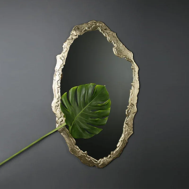 American living room wall-mounted combination mirror irregular creative side mirror special-shaped decorative mirror