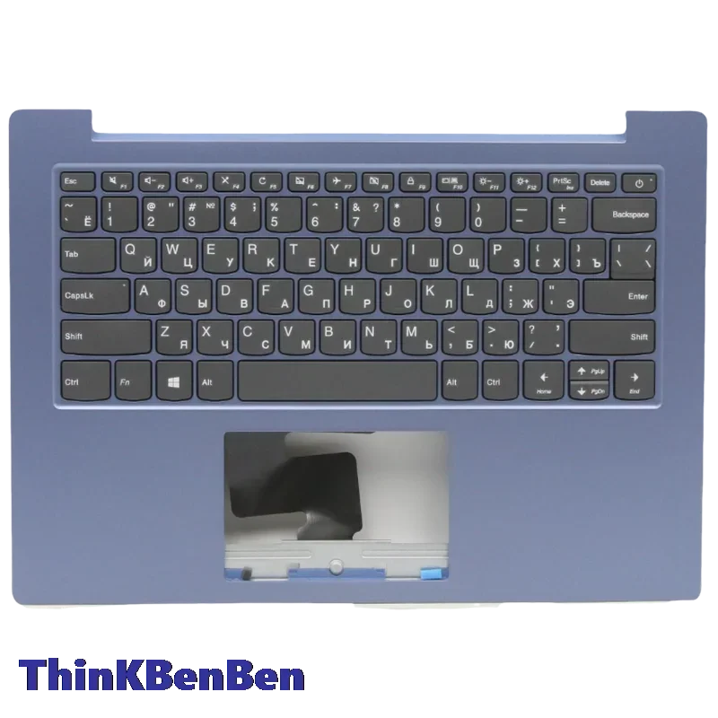 

Российская верхняя часть корпуса (пальмрест) клавиатуры Ice Blue для Lenovo Ideapad 1 14 14IGL05 5CB0X57005