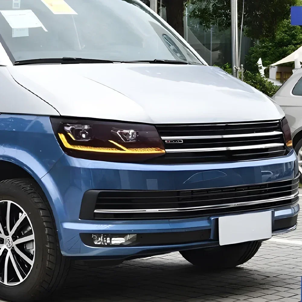 

Автоматическая фара для VW Multivan T6 2016-2020, автомобильные фары, осветительный блок в сборе, обновленный светодиодный проектор, аксессуары с двойными линзами