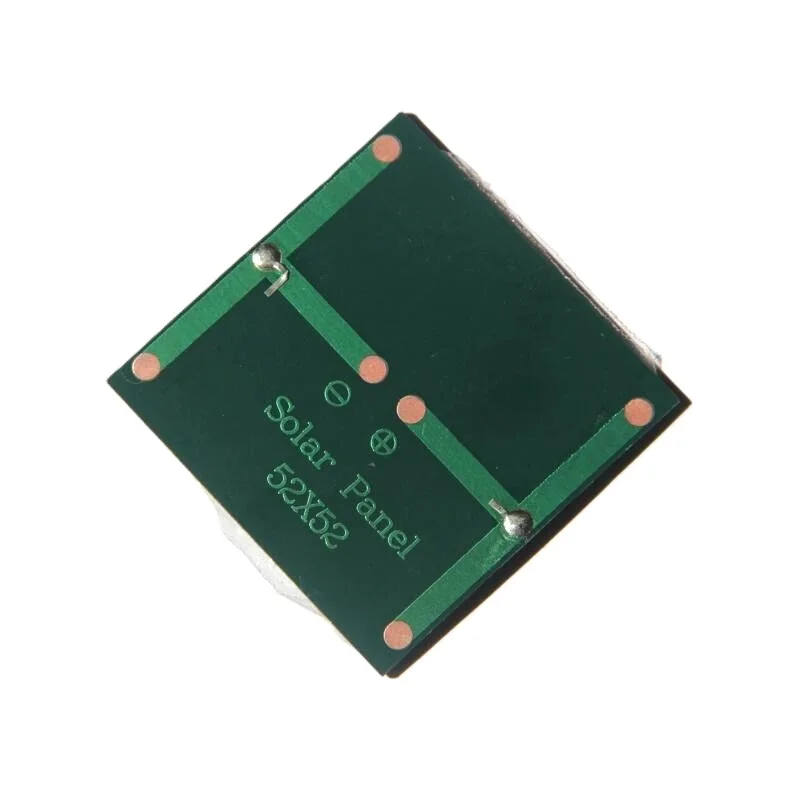 Factory Price Customized Mini Solar Panels 0.4W 2V Small Solar Cell Square Solar Plate 52*52MM for DIY Solar Power Project 10PCS