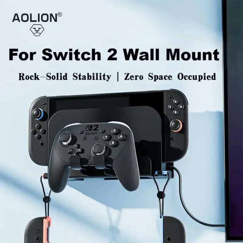 

AOLION для переключателя 1/2 хост настенный кронштейн NS2 большое основание из сплава настенный кронштейн ручка кронштейн для хранения