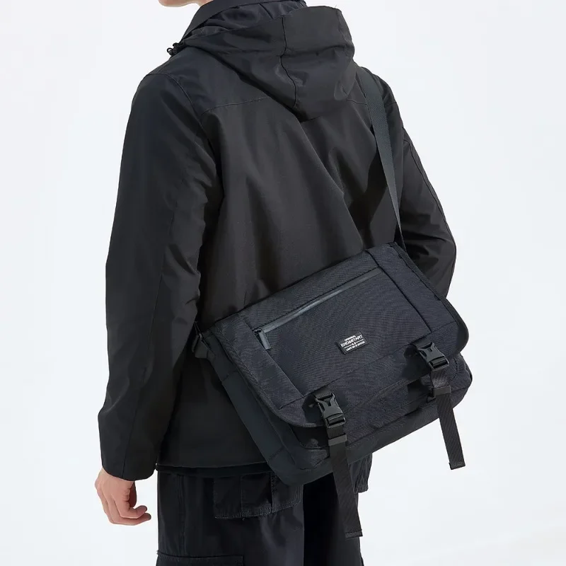 Casual Crossbody Bag Men Functional Oxford Shoulder Bag For Men Large Capacity Shoulder Messenger Bags Japanese Style Satchels