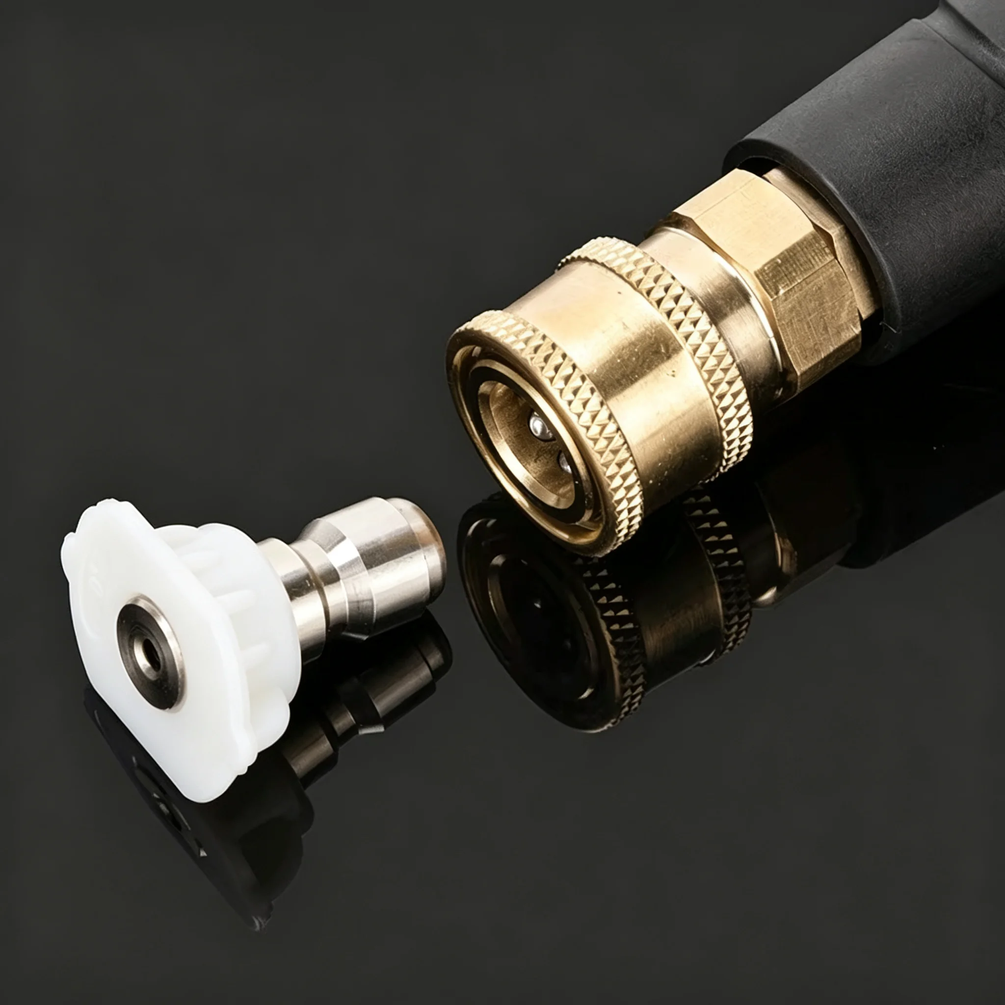 New Spray Mist Washer Tips; 1.65 Orifice; 1/4" Quick Connect; 40 Degree Fan Spray Plant Water Nozzle image 4