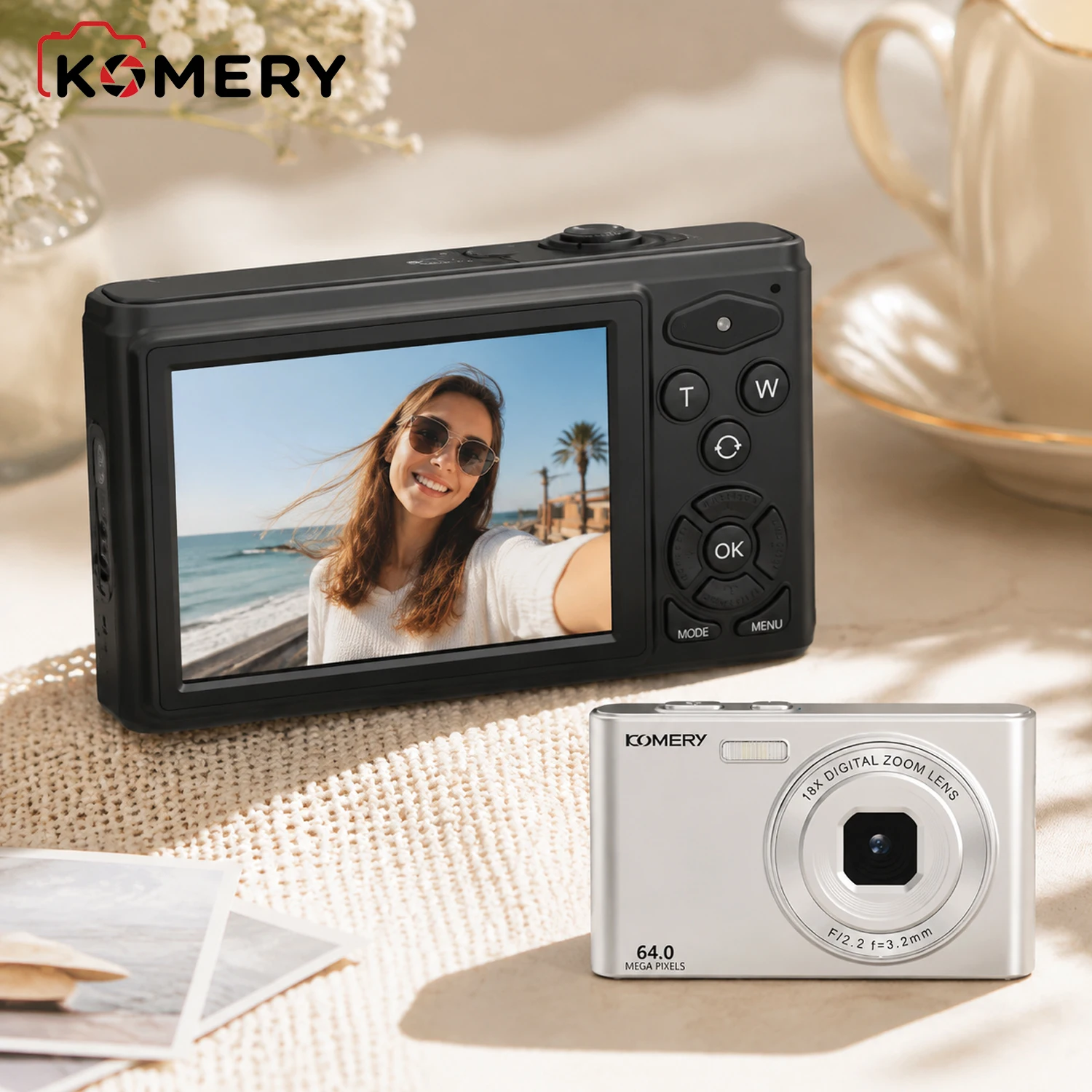 Cheap Digital Camera 4K CCD Vintage Retro Street Photography  Compact 64MP Y2K Point and Shoot Vlogging Cameras Retro 2000s