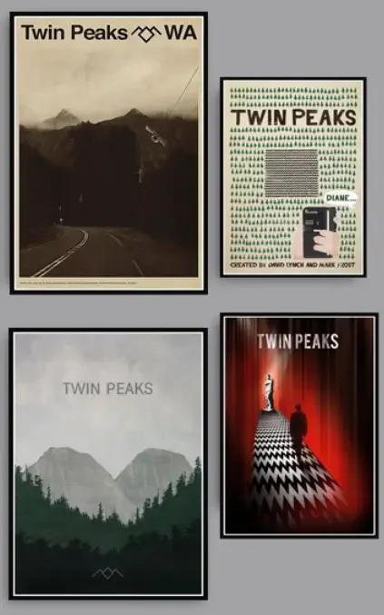 Twin Peaks Tv Series Shows Classic Movie, Print Art Canvas Poster For Living Room Decor, Home Wall Picture