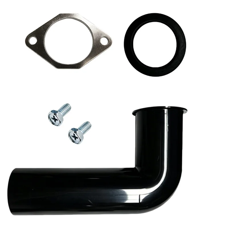 Garbage Disposal Drain Elbow Replacement Kit for Waste for King and For Whirl Away Models with Flange Rubber Gasket and Screws