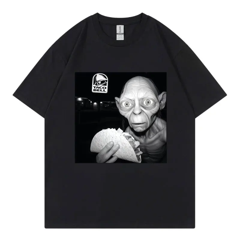 Funny Fantasy Creature Taco Meme T-shirts Men Women Gothic Vintage Short Sleeve T Shirt Fashion Casual Cotton T-shirt Streetwear