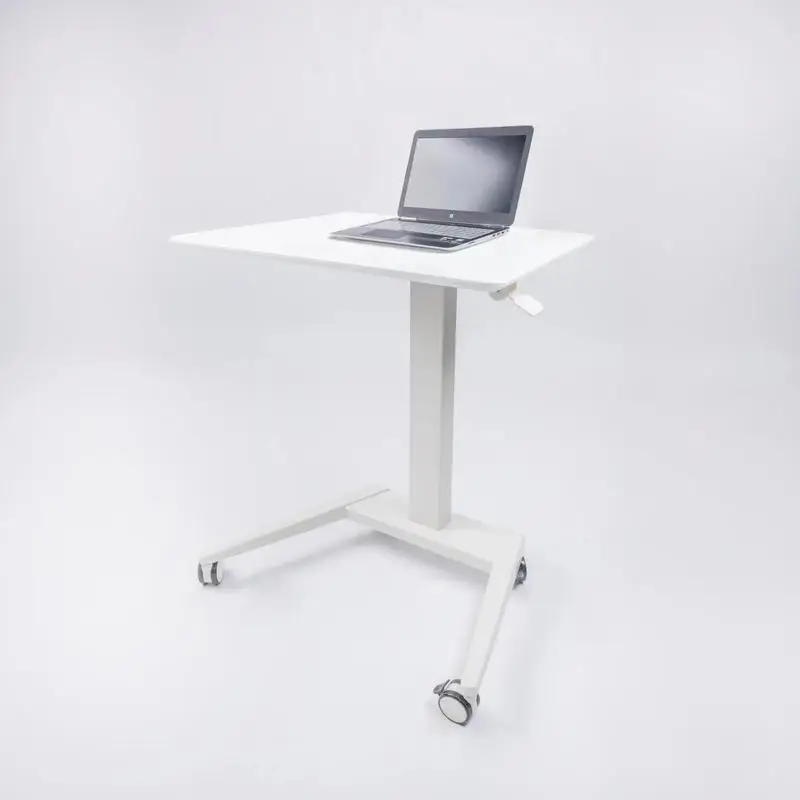 Adjustable Compact Tech Desk for Standing and Sitting - Ergonomic Height Adjustable Workspace with Modern Design and