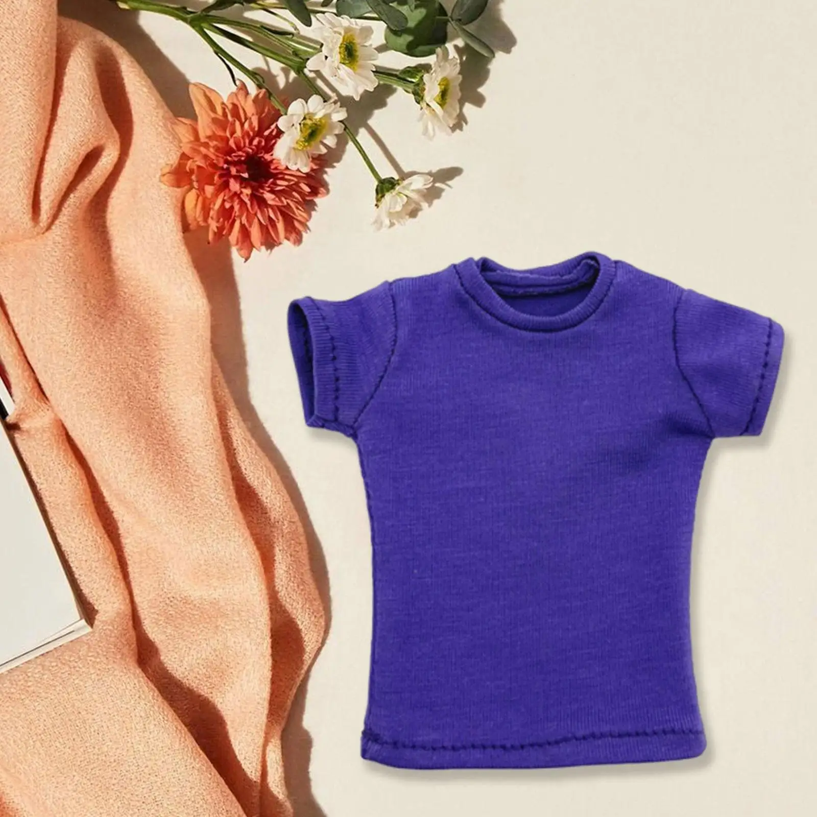 Fashion 1:12 Miniatur-T-shirt Doll Clothing for 12-inch Action Figures Dress Up