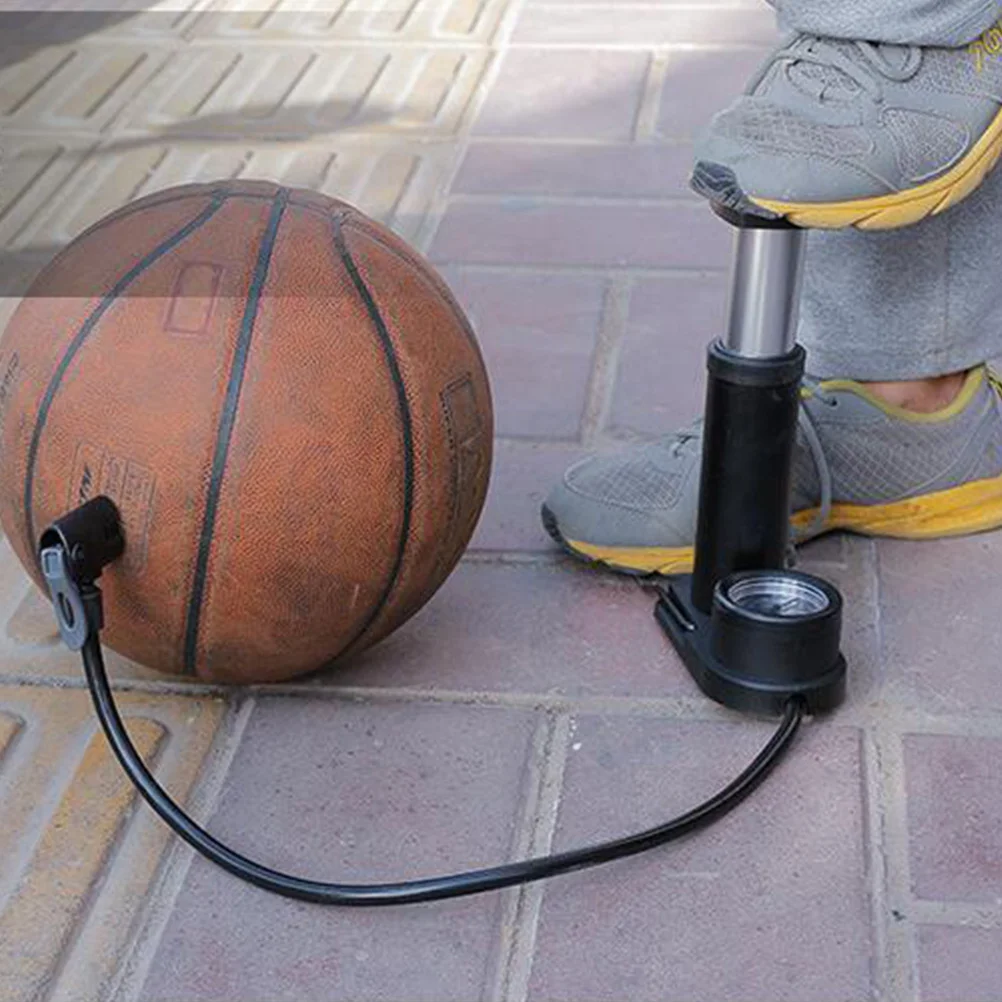 

Mini Portable High Pressure Tire Floor Pump Black Compact Lightweight Bike Foot Activated Inflator Air Pump Accessory