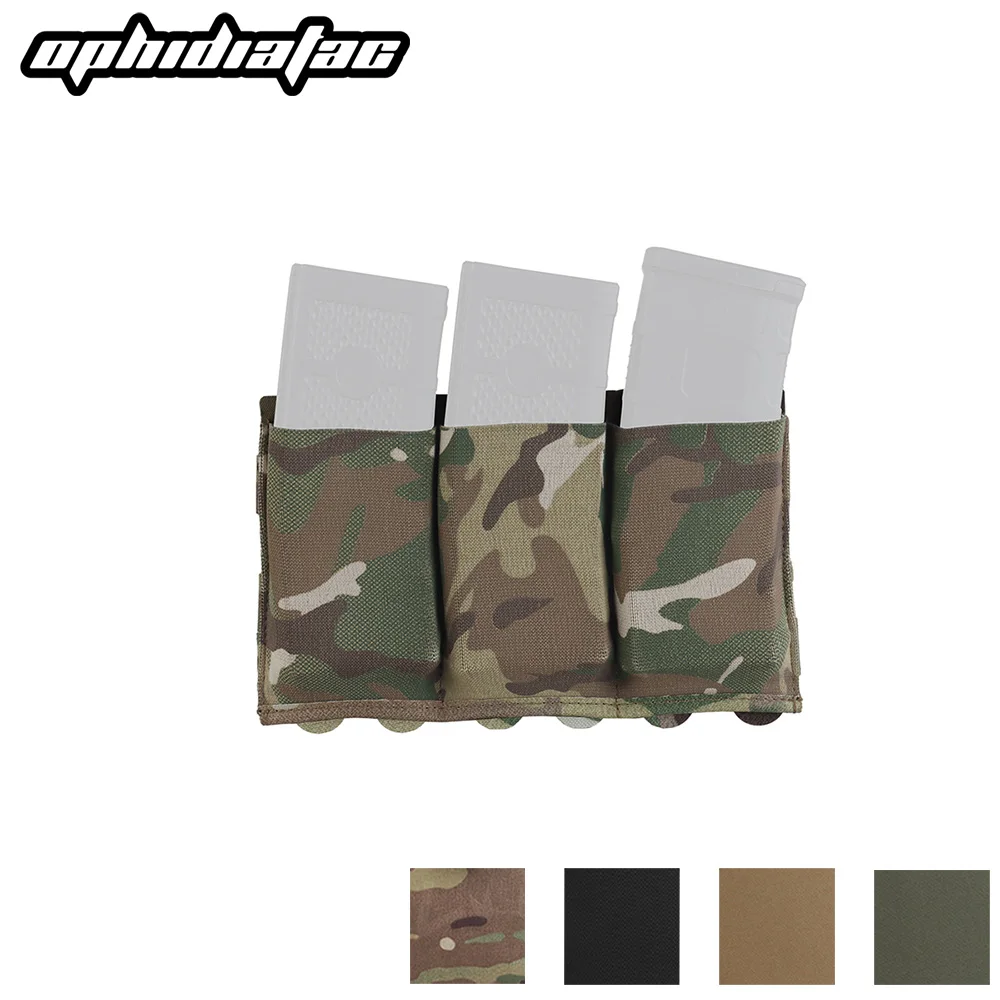 OPHIDIAN Portacargadores Triple MOLLE para Cargador 5,56 y 7,62 mm