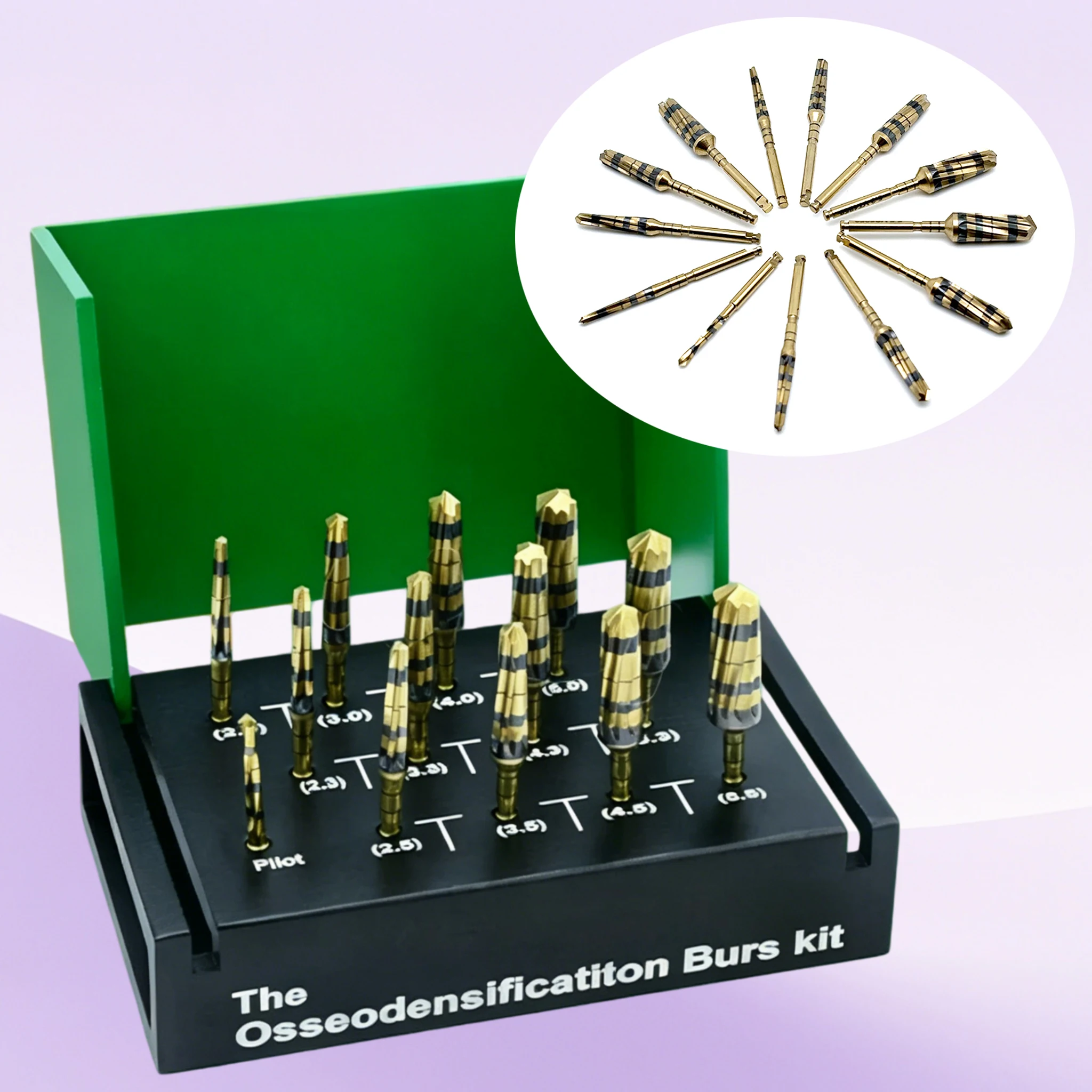 

Dental Surgical Implant System Drivers Tool Dental Osseodensification Burs Drills Implant Maxillary Sinus Lift Kit