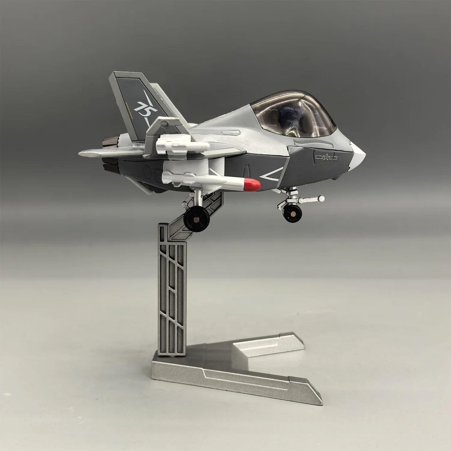 

Aircraft Model Cartoon Q-Version J-35 Model Fighter Jet Aviation Alloy Collection airplane toys for child Collected Gift By