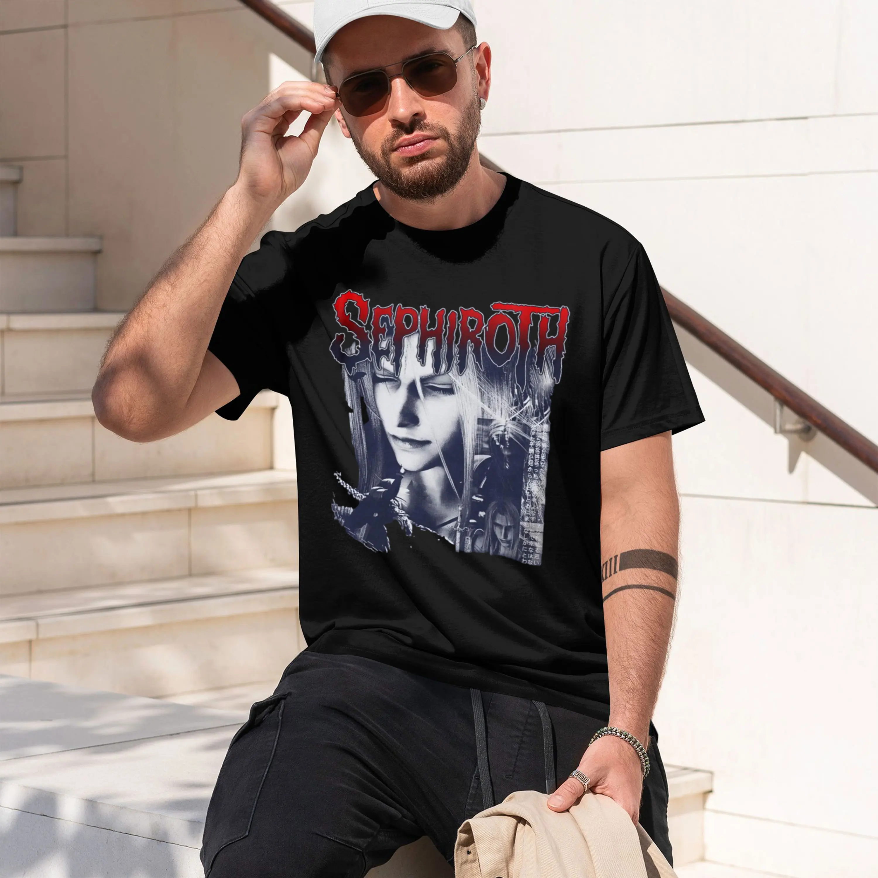 Vintage 90s Grh Style Sephiroth T-shirt, Final Fantasy VII Gifts For Man and Women Unisex T-Shirt 2026 New Model Men’s Short-sle
