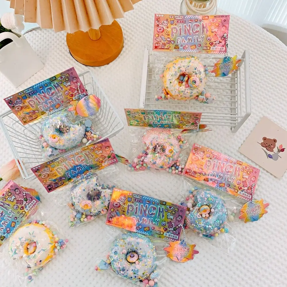 Waffles Bling Bling Artificial Donuts Toys Rainbow Donut Stress Balls Realistic Girls Teenage Item