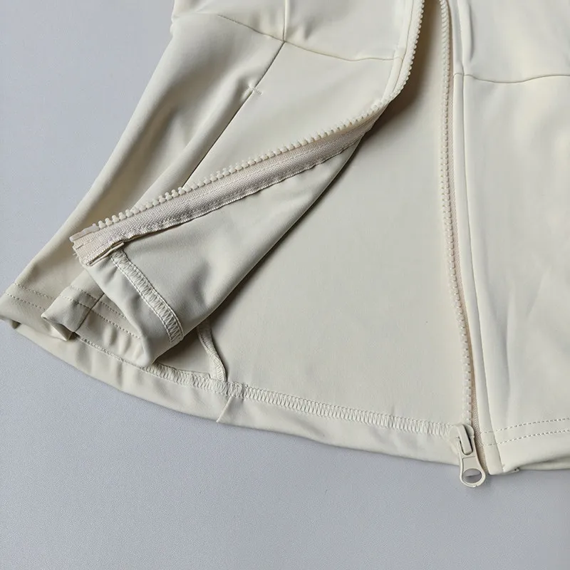 Damen Slim-Fit Langarm Yoga-Shirt Schnelltrocknendes Pilates-Oberteil für Laufen Training Fitness-Bekleidung Sportjacke – Detail 11
