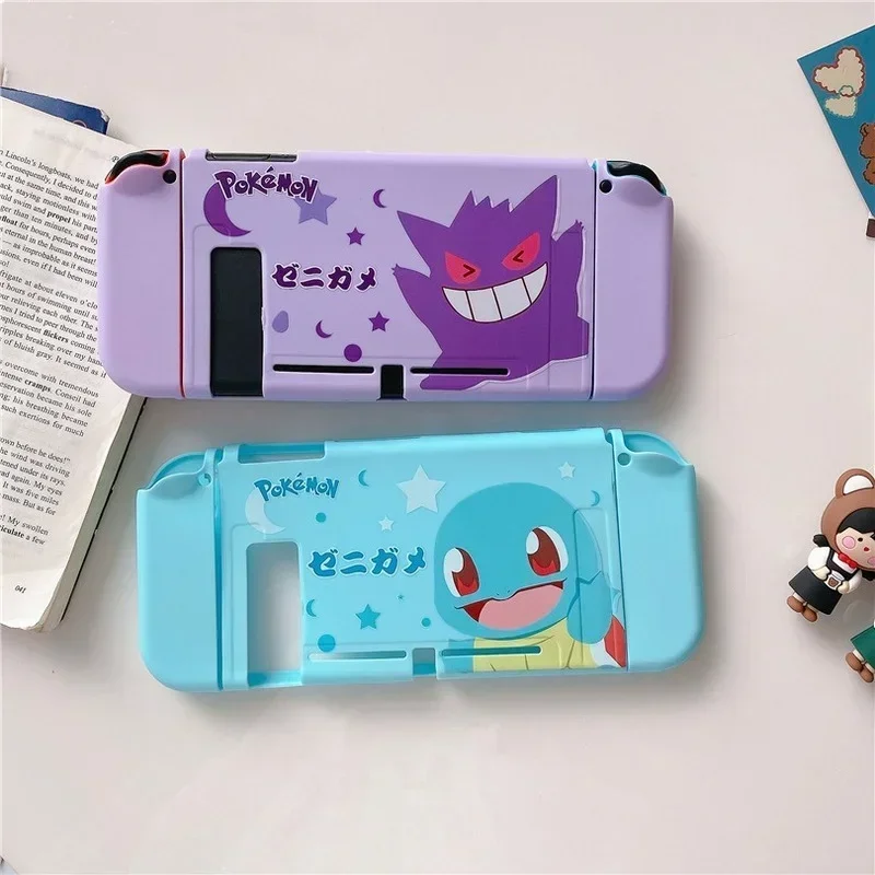 Anime Pokemon Gengar Protective Case for Nintendo Switch Case NS Cartoon Split Color Printing Game Console Soft Cover Shell Gift