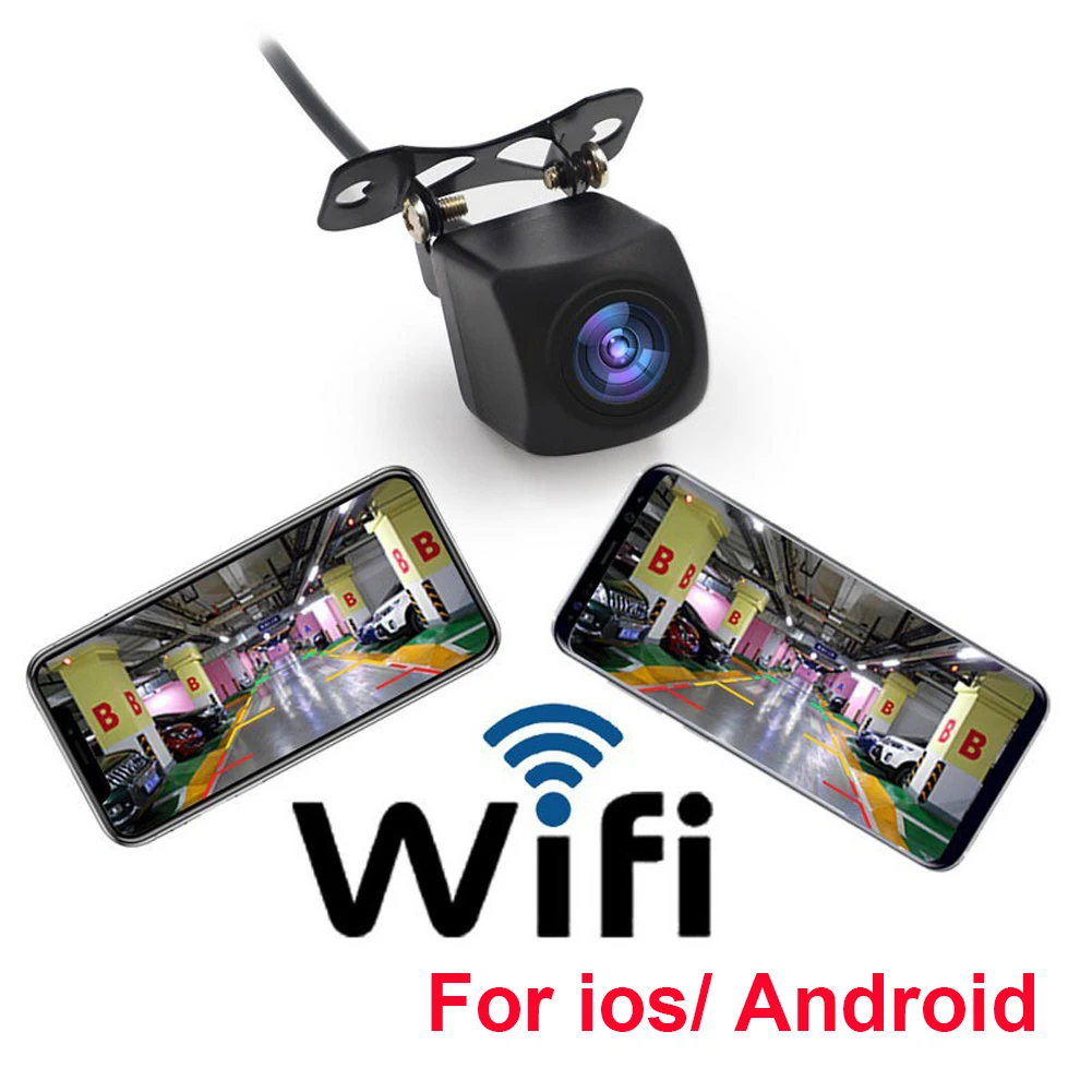 

Wireless WiFi Car Rear View Camera Night Vision HD Reverse Cam IP67 Waterproof Vehicle Camera 175 Degree for Android IOS