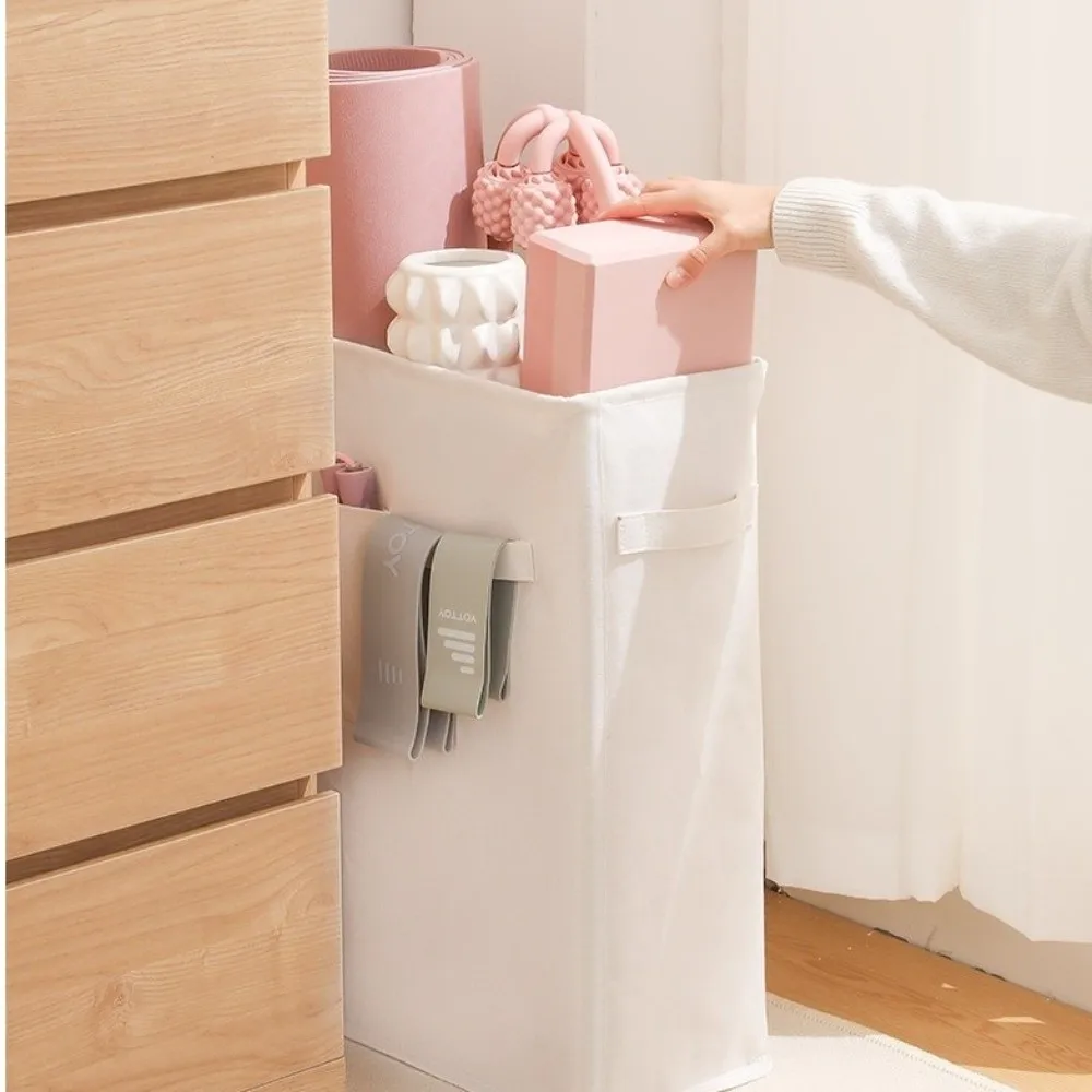 للطي اليوغا حصيرة سلات تخزين سعة كبيرة القماش المنزل الصالة الرياضية تخزين الرف متعدد جيب بلون اللياقة البدنية لوازم المنظم