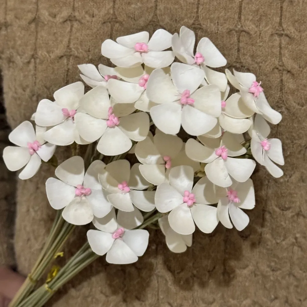 

10pcs Handmade Violet Dried Flower Violet Color Realistic DIY Adhesive Flower Elegant Artificial Violet Flowers Living Room