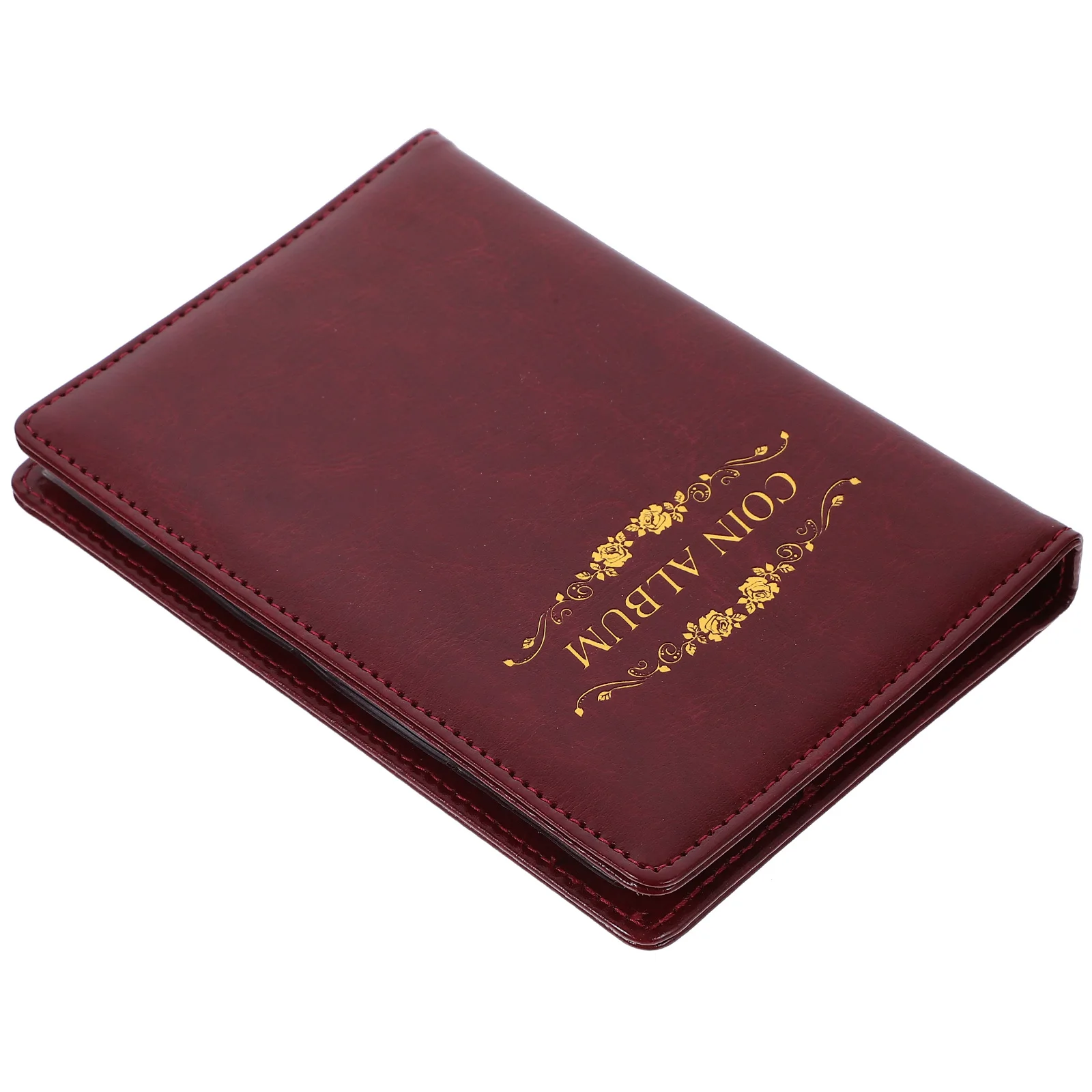 

Pu Cover Coin Collection Book Decorative Storage Album For Commemorative Coins Dustproof Protection Transparent Slot Organizer