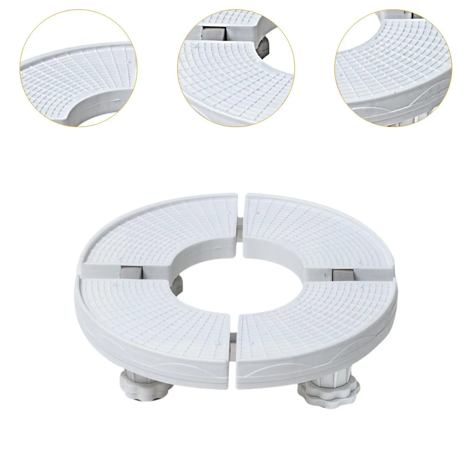 قاعدة مكيف الهواء قطر دائري 38-50 سم قاعدة متحركة متعددة الوظائف