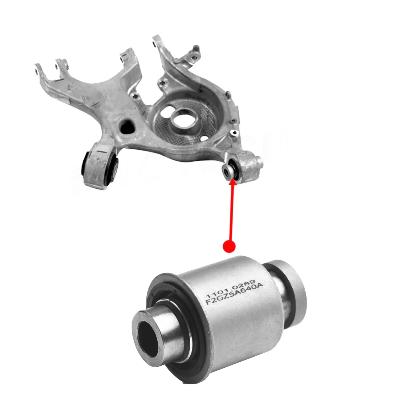 

Bushe Rear Trailing Control Bushe Зносостойкий высокоинверсальный размер крепления, как показано на рисунке