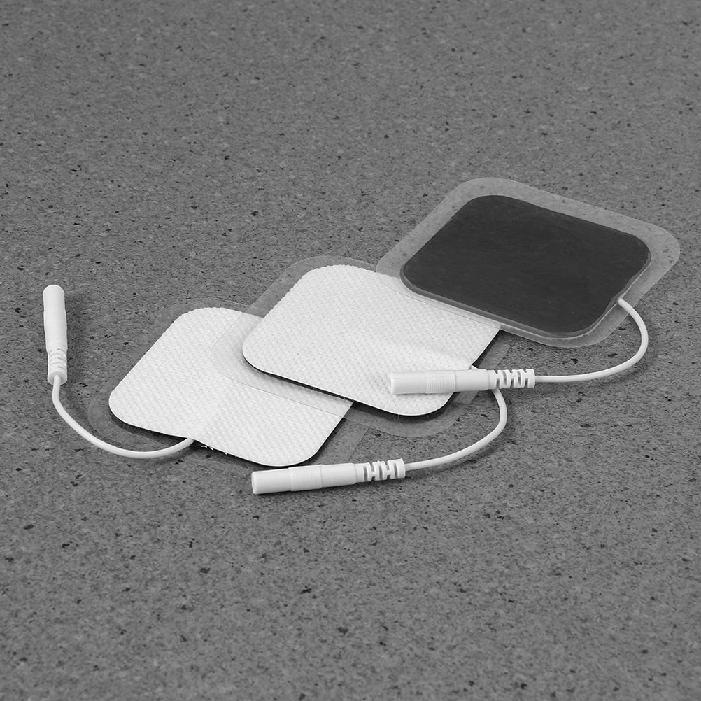 

20 шт. электродные подушечки 5x5 см, без латекса, гибкие твердые гелевые самоклеящиеся многоразовые пластыри медицинского класса с низким импедансом