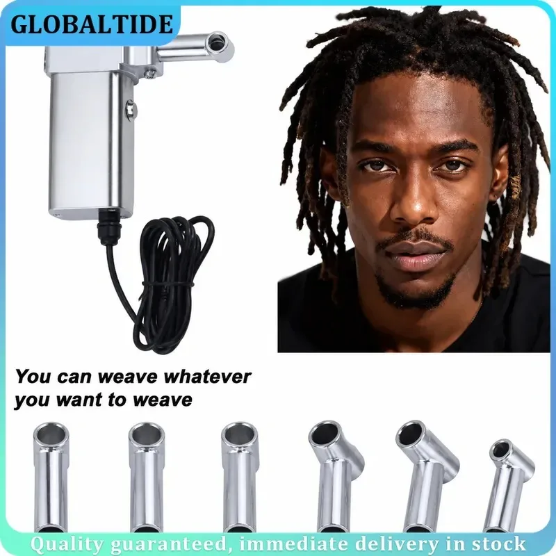 Handheld Electric Dreadlock Crochet Machine Quick DIY Portable Loc Maker Hair Styling Tool for Synthetic Hair Salon Use