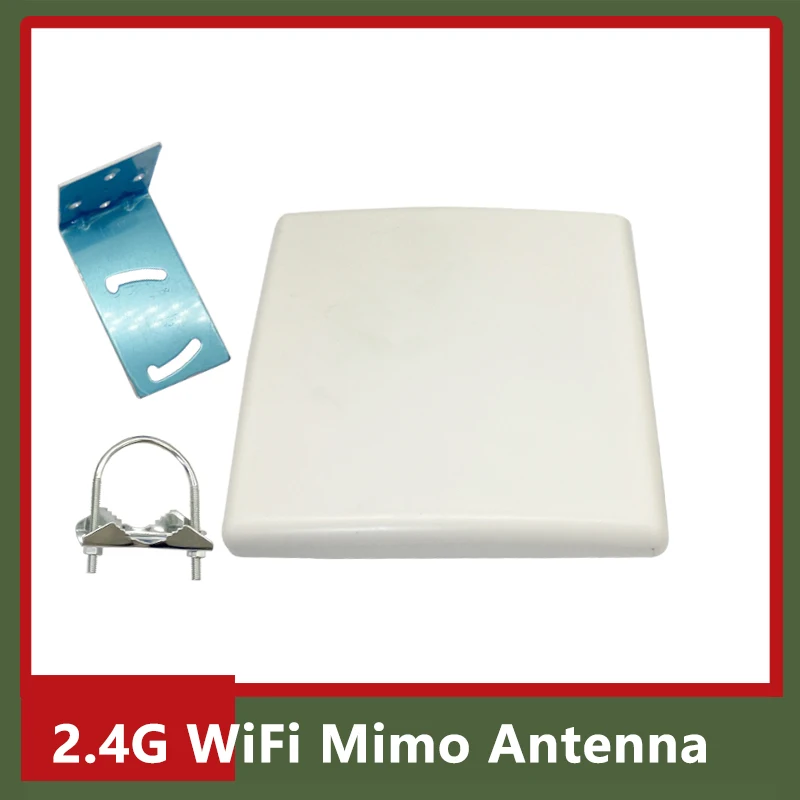 

2.4G WiFi Directional Mino Panel Antenna High Gain 14dbi Vertical Polarization 2.4Ghz Outdoor Waterproof Plate Aerial N Female