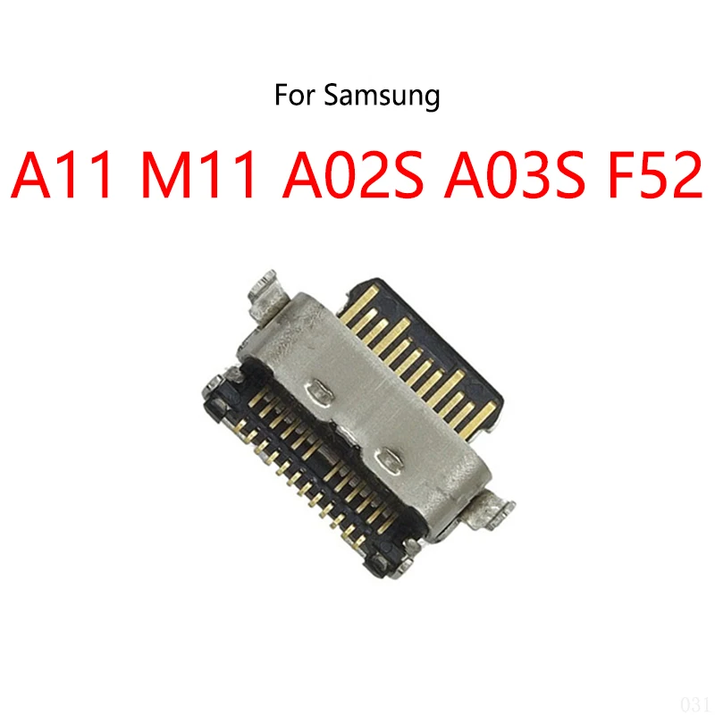 10PCS/Lot For Samsung Galaxy A11 A115F M11 M115F A02S 025F A03S 037F Type-C USB Charging Dock Charge Socket Port Jack Connector